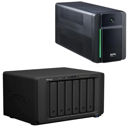 Synology DS1621+ avec Onduleur APC Back UPS BX2200MI-FR — vue 1