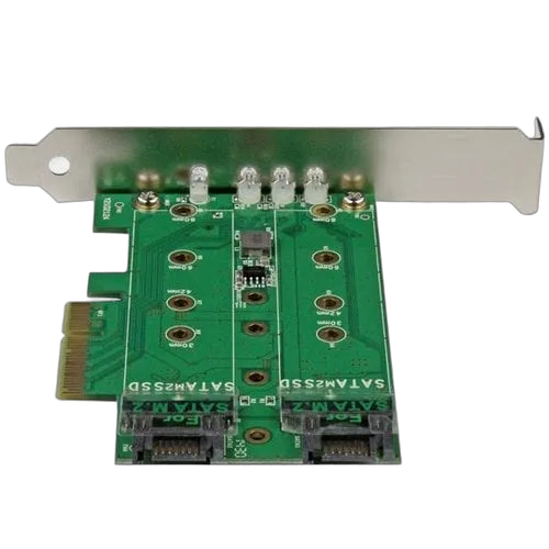 StarTech M.2 SSD Card 1x PCIe NVMe 2x SATA M.2 — vue 3