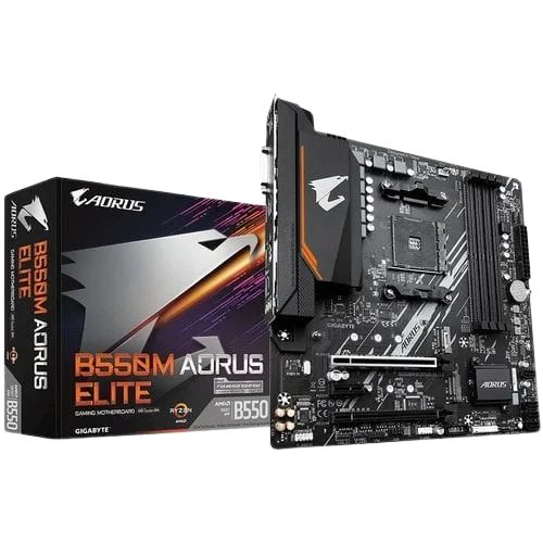 Gigabyte B550M AORUS ELITE — vue 1