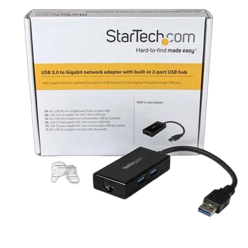 StarTech USB 3 to Gigabit Network Adapter & Hub — vue 4