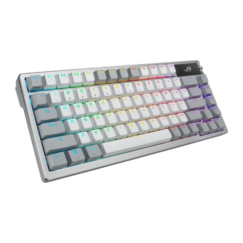Asus ROG Azoth 75% - Mécanique - Sans-Fil - RGB - Blanc — vue 4