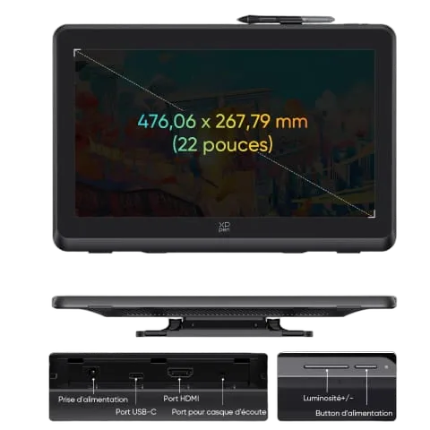 XPPEN Artist 22 Plus MD220FH_EU - 5080LPI 22" Noir — vue 2