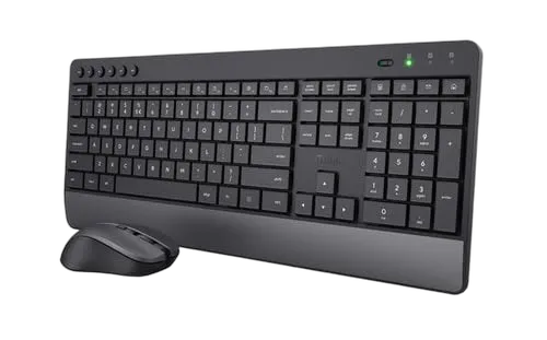 Trust Trezo - Clavier/Souris/Noir/Sans fil — vue 1