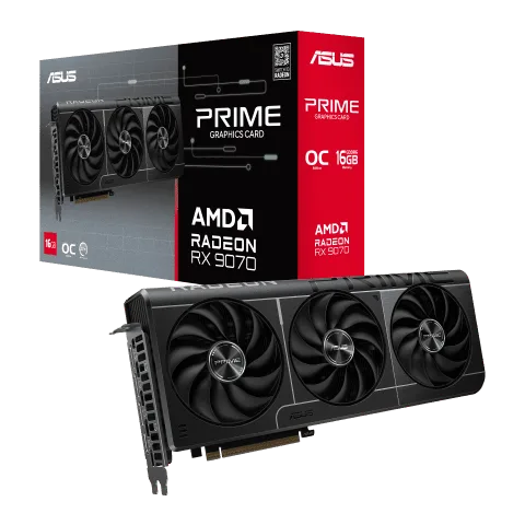 Asus Prime Radeon RX 9070 OC Edition 16GB GDDR6 — vue 1