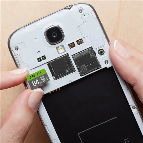 PNY MICRO-SD ELITE 64GB CLASS — vue 3