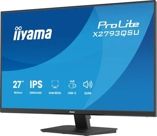 Iiyama Prolite X2793QSU-B1 - 27" QHD 75Hz IPS 1ms Adaptive Sync — vue 2
