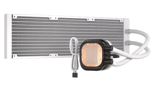 Corsair NAUTILUS 360 RS LCD - 360mm - Blanc — vue 3