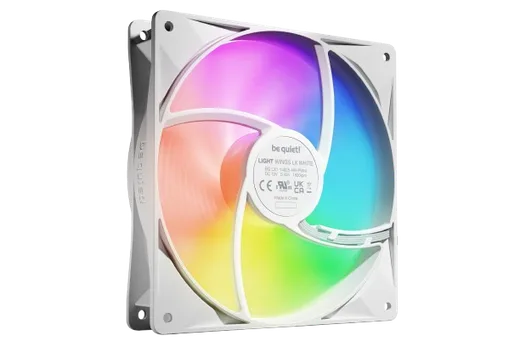 be quiet! LIGHT WINGS LX 140mm PWM HS White Triple Pack — vue 4