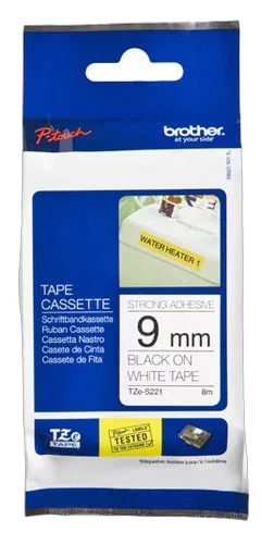 Brother Tape/9mm black on white f P-Touch TZE — vue 1