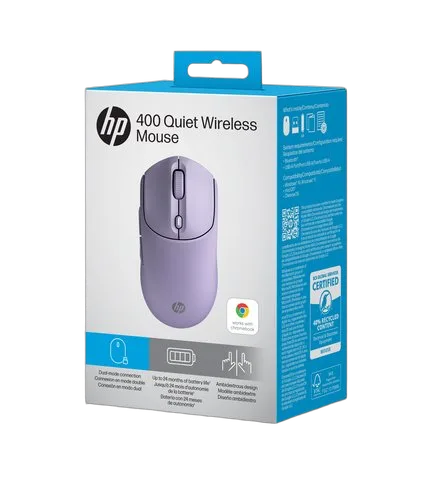 HP 400 Quiet Purple Wireless Mouse EURO — vue 13
