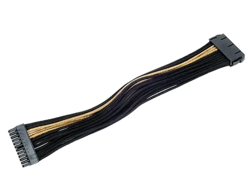 Silverstone Cable tressé ATX 24-Pin 300mm - GOLD/Black — vue 3