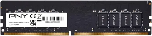 PNY Performance 1x16GB DDR4 3200Mhz CL22 BULK — vue 3