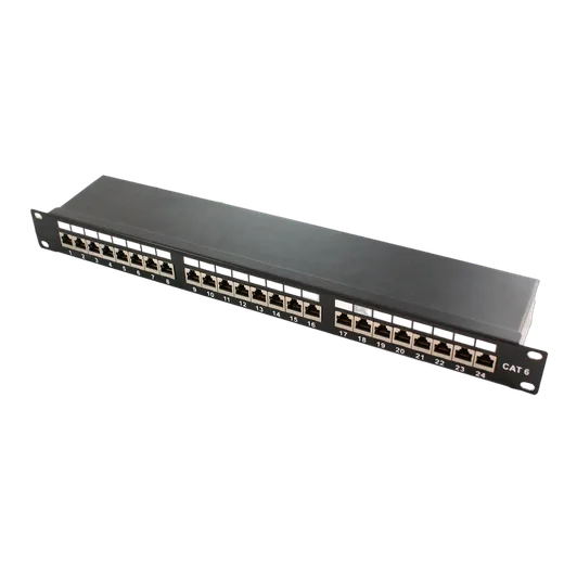Panneau de brassage rack 19" - 1U/blindé/cat6