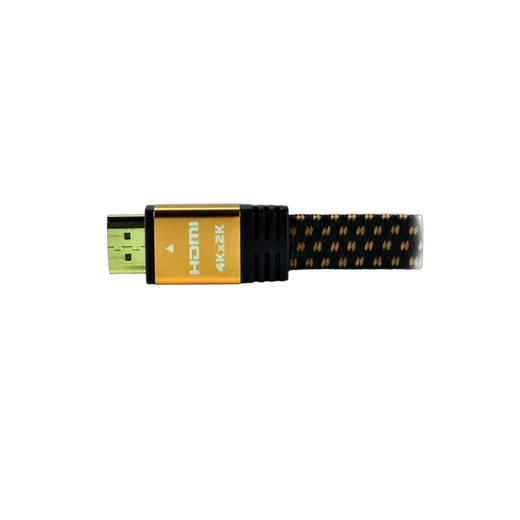 MCL Samar Câble HDMI 2.0 Highspeed + Ethernet mâle/mâle tressé/plat - 3m — vue 3