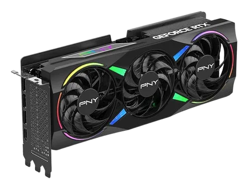 PNY RTX 5070Ti 16GB ARGB Overclocked Triple Fan, vue 4