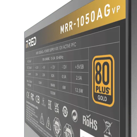 M.RED ATX 1050W - MRR-1050AG VP2 Noir — vue 3