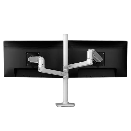 Ergotron LX DUAL STACKING ARM TALL POLE BWT. — vue 3