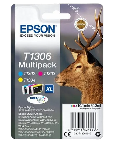 Epson Ink/T1306 Stag XL 10.1ml CMY — vue 1
