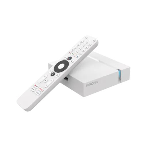 Strong Android Box LEAP-S3+ - 4K/RJ45/WiFi - Blanc, vue 4