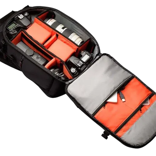 Case Logic Nylon SLR Backpack full-size black/red (DCB309K) — vue 7