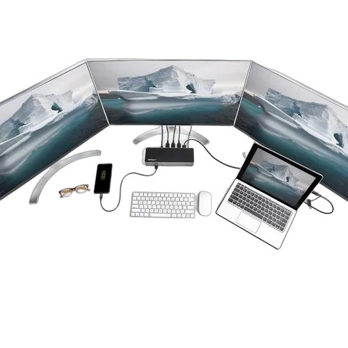 StarTech Hybrid USB-C USB-A Dock - Triple 4K 60Hz — vue 15