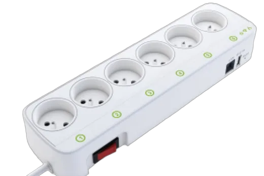 MCL Samar Multiprise connectée WiFi 6 sorties - DOM-PPS06I — vue 1