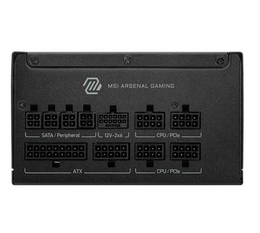 MSI ATX 850W - 80+ Gold - MAG A850GLS PCIE5 Noir — vue 2