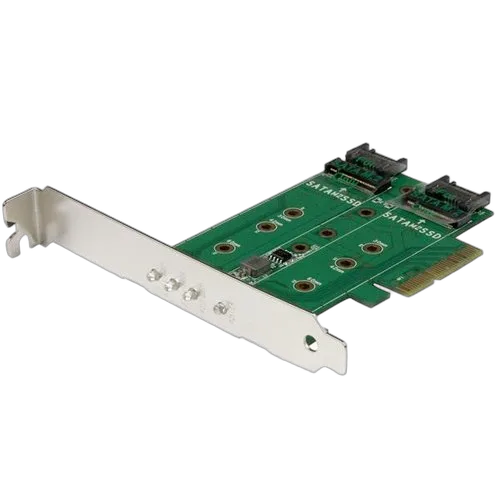 StarTech M.2 SSD Card 1x PCIe NVMe 2x SATA M.2 — vue 1
