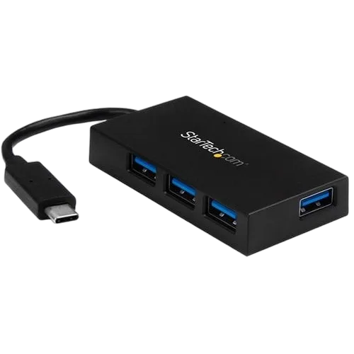 StarTech Hub USB C 4 Port - C to A - Power Adapt — vue 1