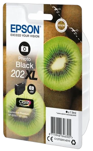 Epson Ink/202XL Kiwi 7.9ml PBK — vue 2