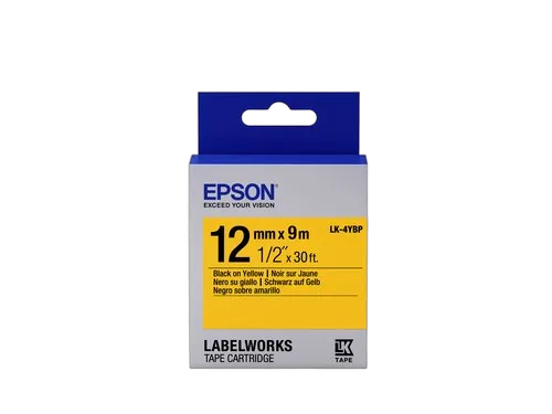 Epson TAPE LK-4YBP PASTEL BLK-/YELL — vue 1