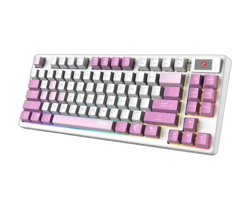 MSI Forge GK600 TKL - Mécanique - Sans-Fil - RGB - Violet — vue 2