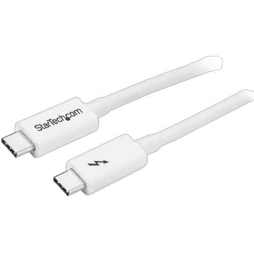 StarTech 1m Thunderbolt 3 Cable 20Gbps - White — vue 1