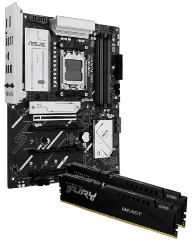 Asus PRIME B850-PLUS WIFI + Fury 2x16Go 6000MHz C30 — vue 1