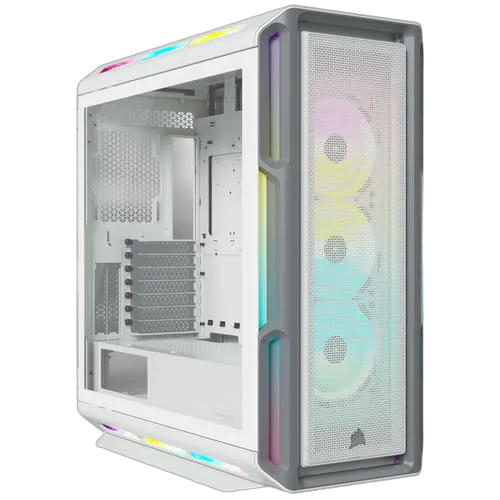 Corsair iCUE 5000T Midi-Tower, RGB, Tempered Glass - weiÃŸ — vue 1