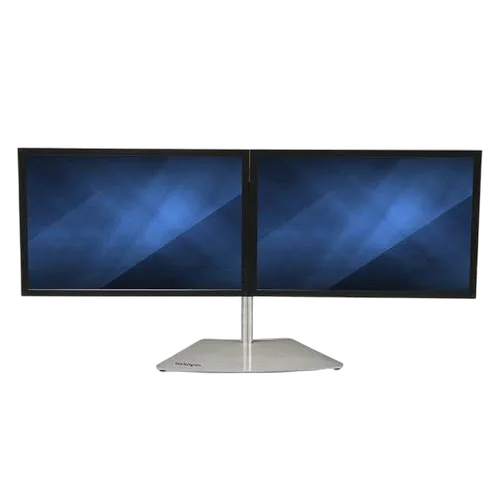 StarTech Dual-Monitor Stand - Horizontal - Silver — vue 4