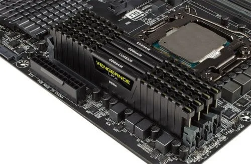 Corsair Vengeance LPX schwarz, DDR4-3200, CL16 - 64 GB Quad-Kit — vue 4