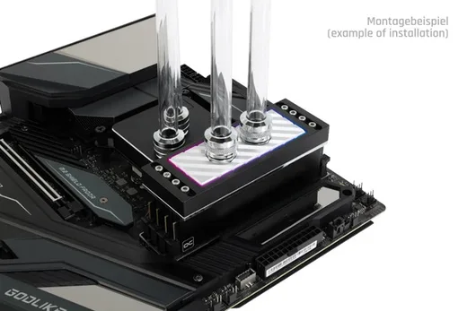 Alphacool Apex D-RAM Water cooler ARGB - 4 Slots Argent — vue 2