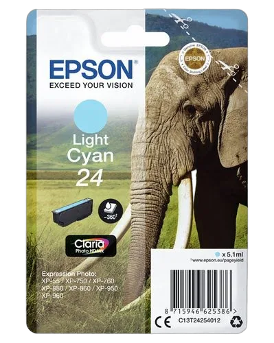 Epson Ink/24 Elephant 5.1ml LCY — vue 3