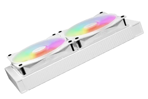be quiet! LIGHT WINGS LX 140mm PWM HS White Triple Pack — vue 3