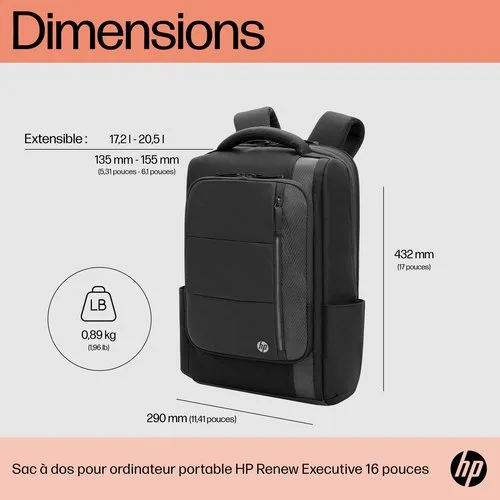 HP Renew Executive 16 Laptop Backpack — vue 6