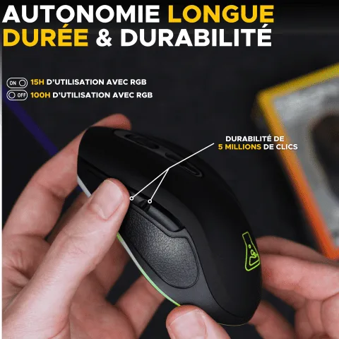 The G-LAB Kult Krypton - Sans-Fil - RGB - Noir — vue 6