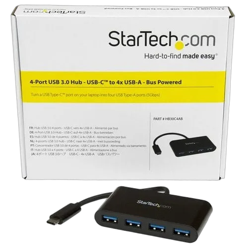 StarTech 4 Port USB C Hub - C to A - USB 3.0 Hub — vue 5