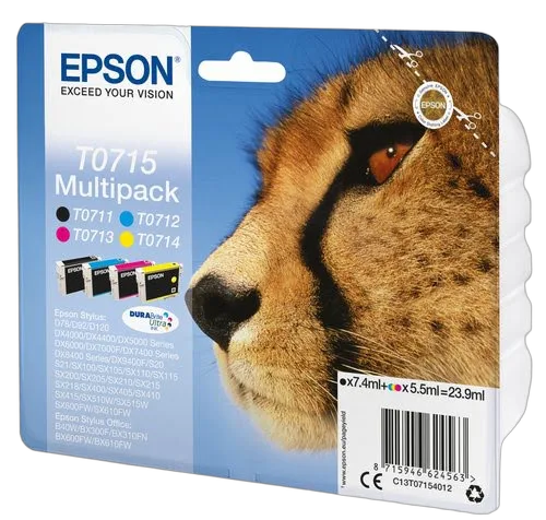 Epson - Noir, Cyan, Magenta, Jaune - C13T07154022 — vue 2