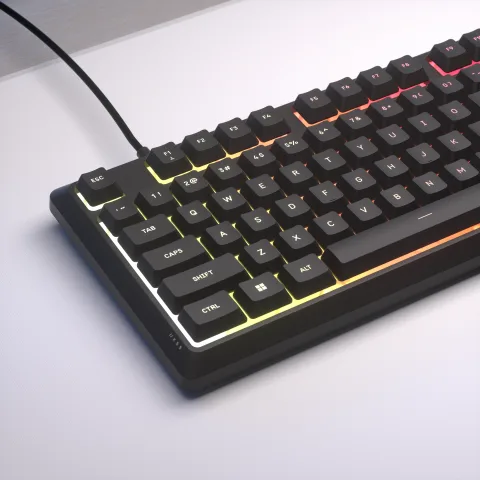 Corsair K55 Core TKL - Membrane - Filaire - RGB - Noir — vue 3