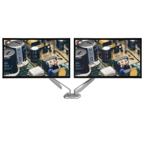 StarTech Desk Mount Dual Monitor Arm w/USB/Audio — vue 5