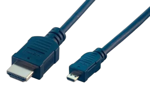 MCL Samar Câble HDMI vers Micor HDMI Highspeed + Ethernet mâle/mâle - 2m — vue 1