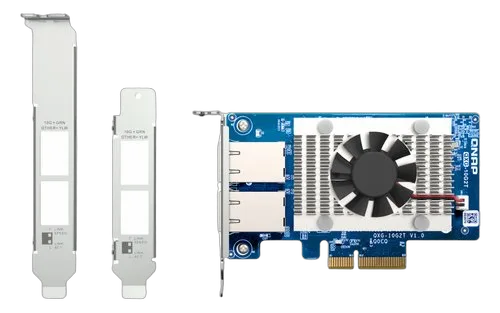 Qnap 2PORT BASET 10GBE NW EXP CARD — vue 4