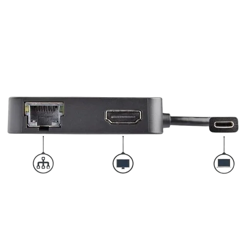 StarTech Multiport Adapter USB C HDMI PD 1x USBA — vue 4