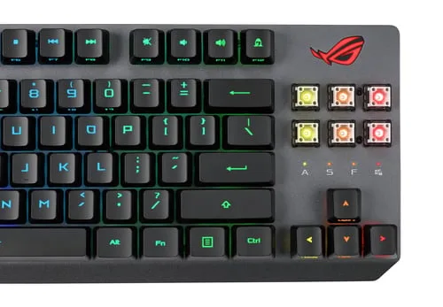 Asus ROG Strix Scope RX TKL Deluxe - Optique - Sans-Fil - RGB - Noir — vue 5